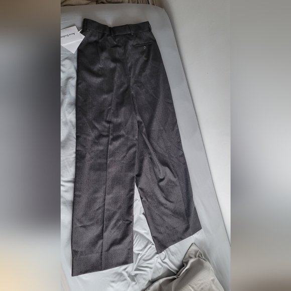 ACNE STUDIOS-Gray Tailored Wrap Trousers - Picture 8 of 12